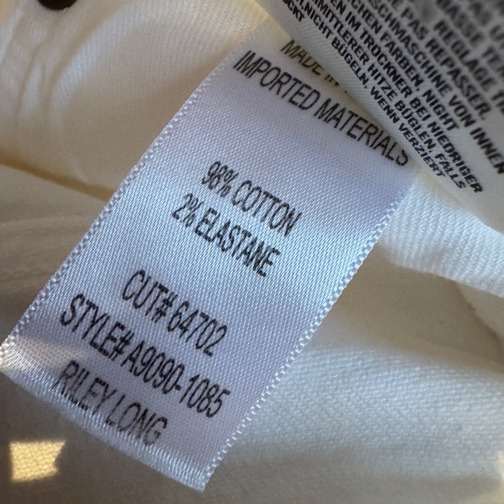 NWT AGOLDE Riley High Rise White Jeans - Size 30 - Picture 8 of 8
